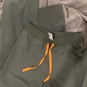 Figs Moss Green High Wasted Livingston pant